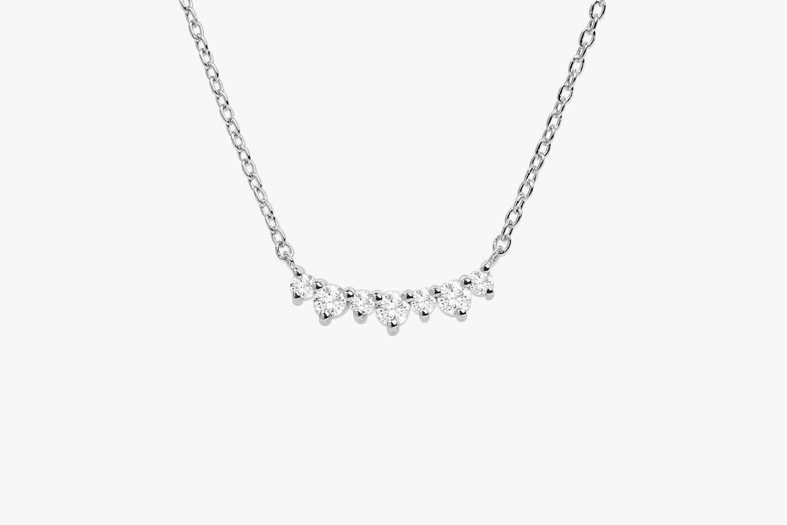 Diamant Kette MILA I 585er Weißgold 0,12 Karat