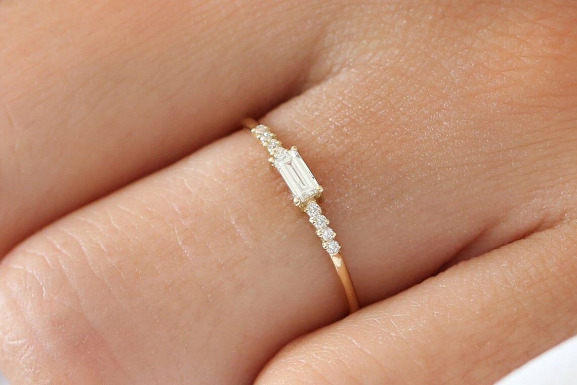 Diamant Ring KAREN I 585er Gold 0,25 Karat 2 Diamant Ring KAREN I 585er Gold 0,25 Karat