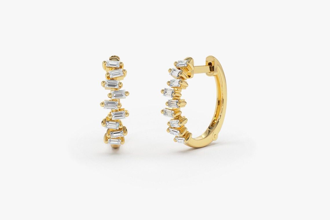 Diamant Ohrringe Creole VICTORIA I 585er Gold 0,39 Karat