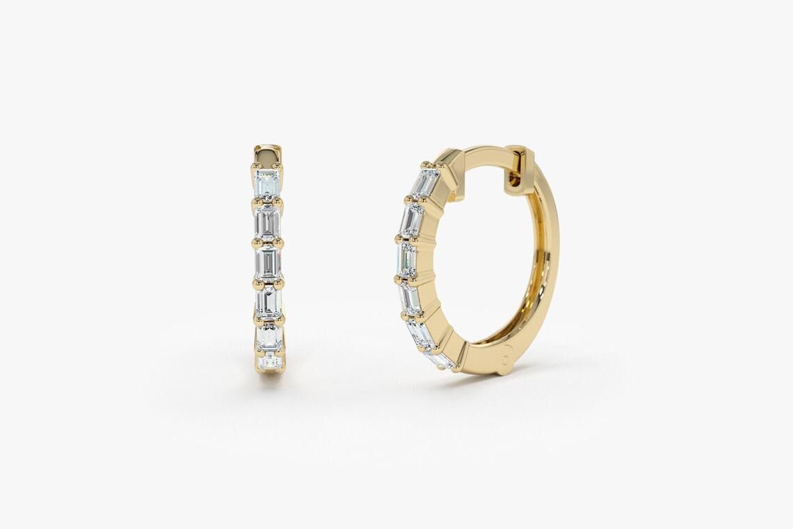 Diamant Ohrringe Creolen CARRIE I 585er Gold 0,25 Karat