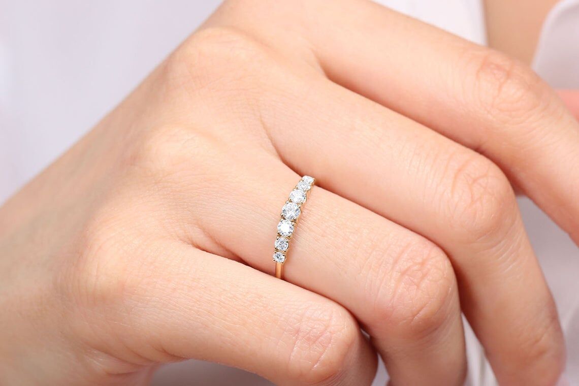 Diamant Ring SOPHIA I 585er Roségold 0,45 Karat 2 Diamant Ring SOPHIA I 585er Roségold 0,45 Karat