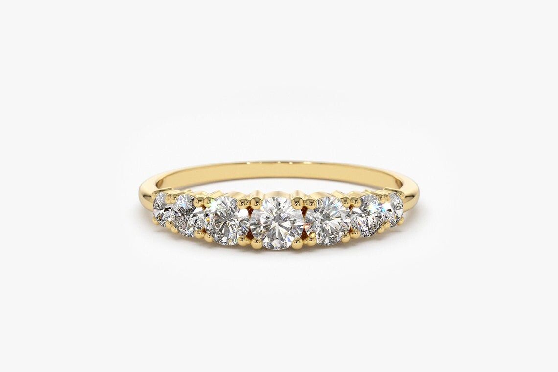 Diamant Ring SOPHIA I 585er Roségold 0,45 Karat 5 Diamant Ring SOPHIA I 585er Roségold 0,45 Karat