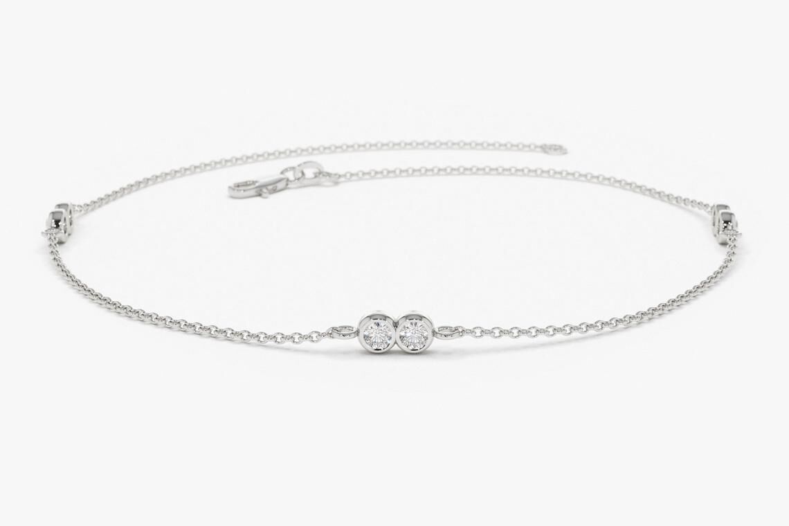 Diamant Armband CARLOTTA I 585er Weißgold 0,16 Karat