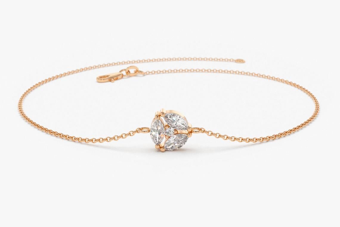 Diamant Armband MARIA I 585er RoseGold 0,16 Karat