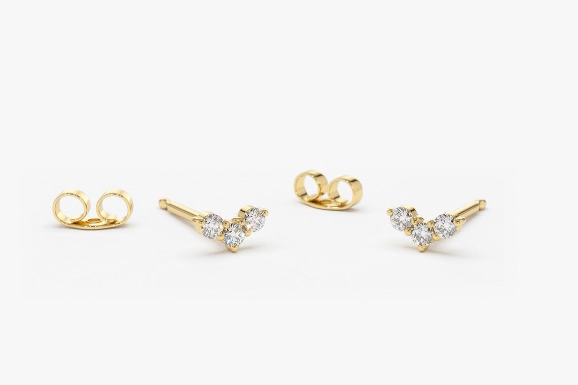 Diamant Ohrstecker CLARA I 585er Gold 0,15 Karat