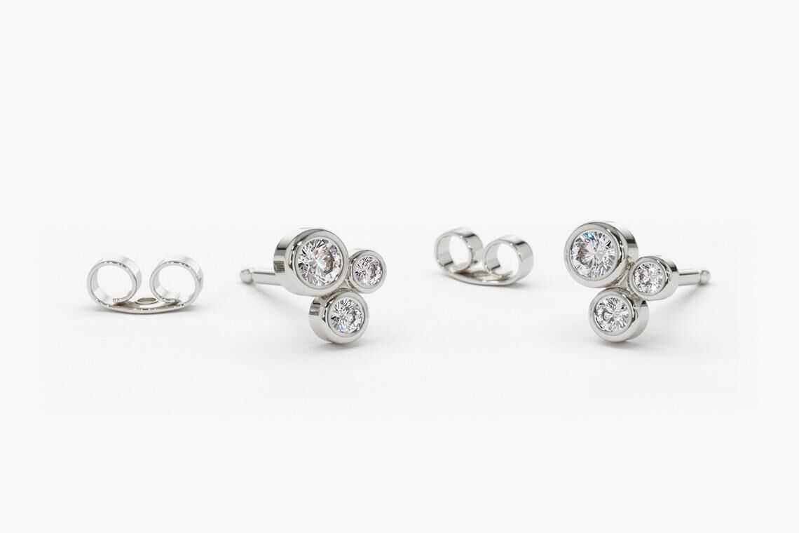 Diamant Ohrstecker CHARLOTTE I 585er Weißgold 0,26 Karat