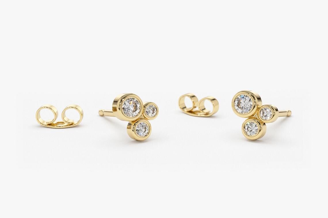 Diamant Ohrstecker CHARLOTTE I 585er Gold 0,26 Karat