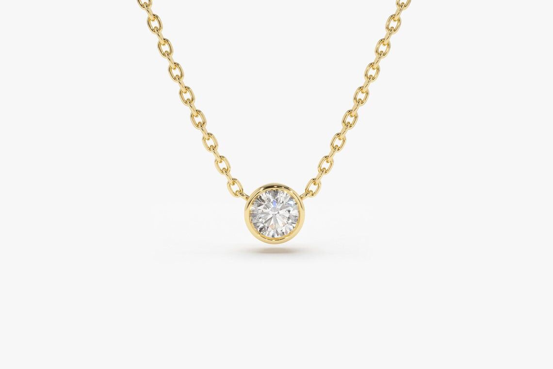 Diamant Kette LYDIA I 585er Gold 0,05 Karat