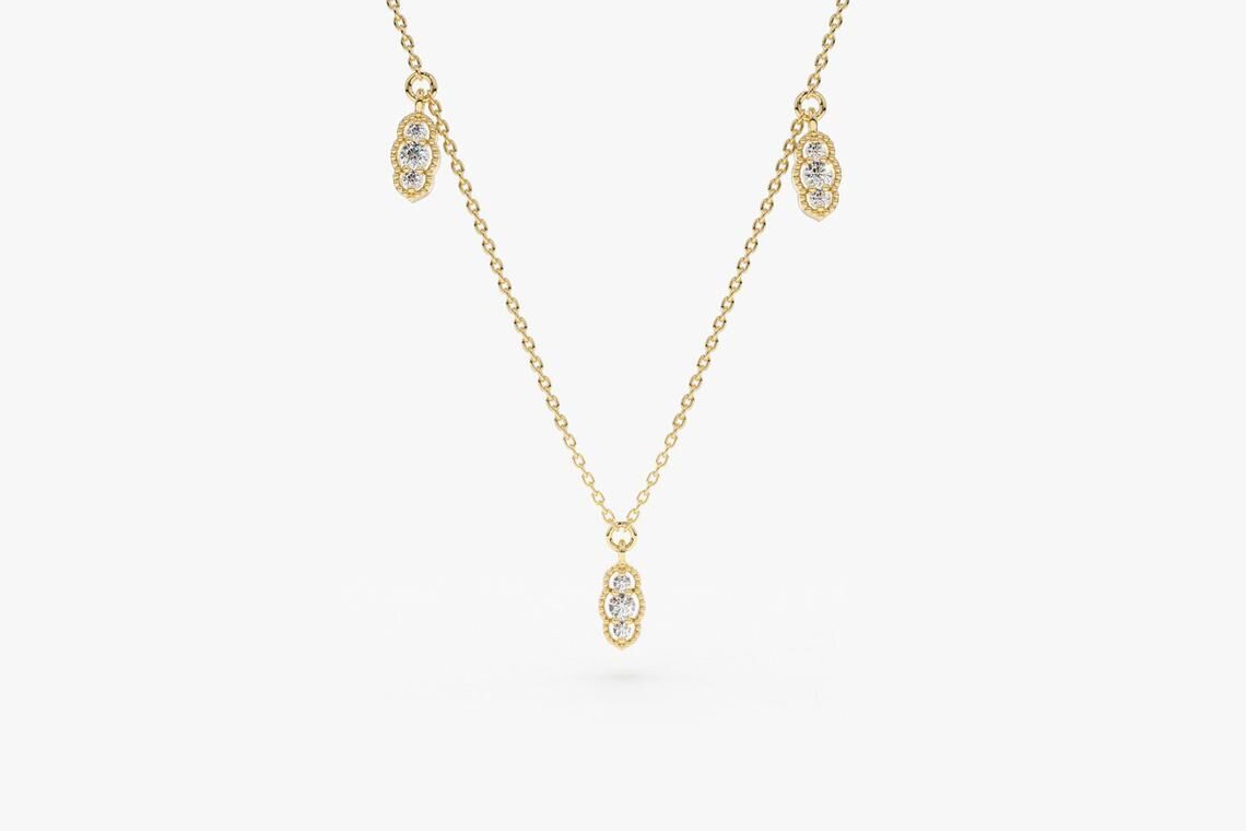 Diamant Kette CAMILA I 585er Gold 0,12 Karat