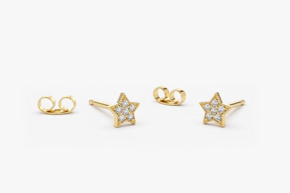 Diamant Ohrringe STELLA I 585er Gold 0,10 Karat