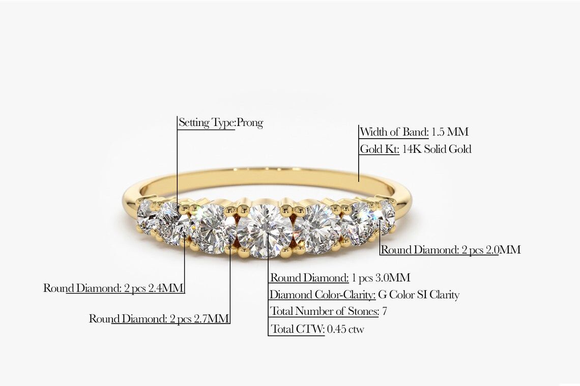 Diamant Ring SOPHIA I 585er Roségold 0,45 Karat 4 Diamant Ring SOPHIA I 585er Roségold 0,45 Karat