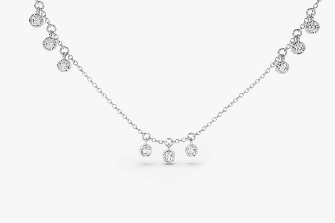 Diamant Kette ARIA I 585er Weißgold