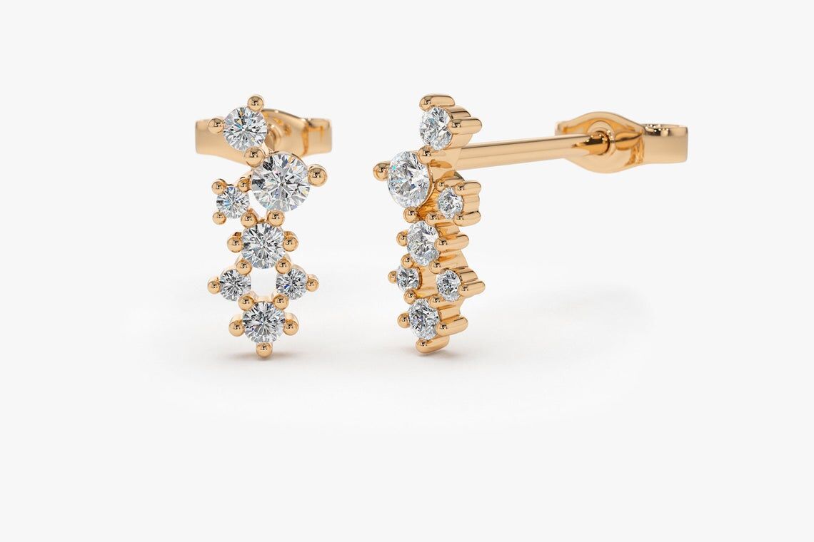 Diamant Ohrstecker EVA I 585er Weißgold 0,50 Karat 6 Diamant Ohrstecker EVA I 585er Weißgold 0,50 Karat