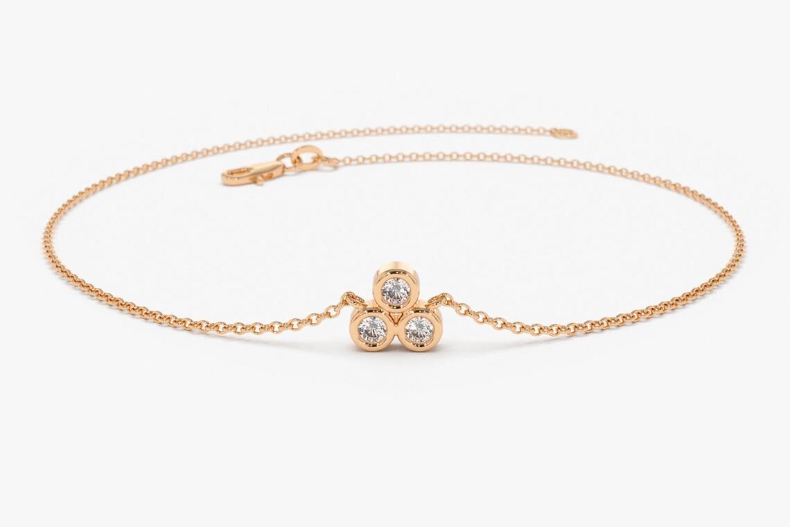 Diamant Armband LAILA I 585er RoseGold 0,10 Karat