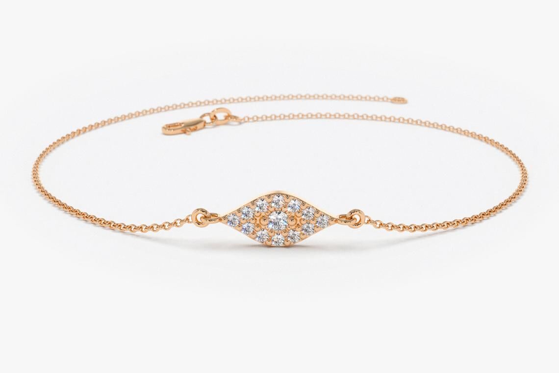 Diamant Armband MARGHERITA I 585er RoseGold 0,15 Karat