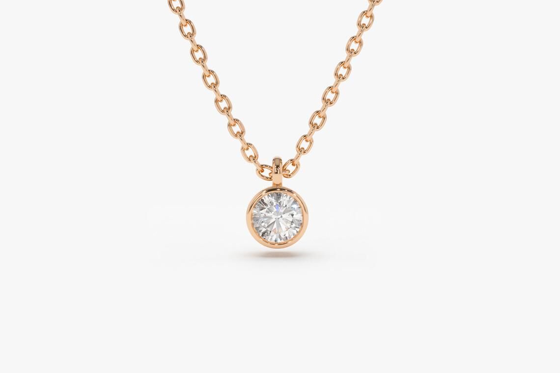 Diamant Kette VALERIE I 585er Roségold 0,12 Karat