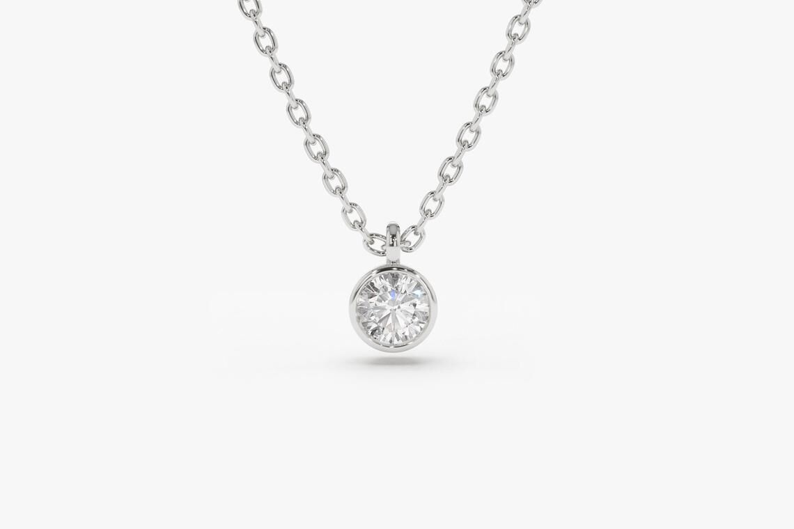 Diamant Kette VALERIE I 585er Weißgold 0,05 Karat