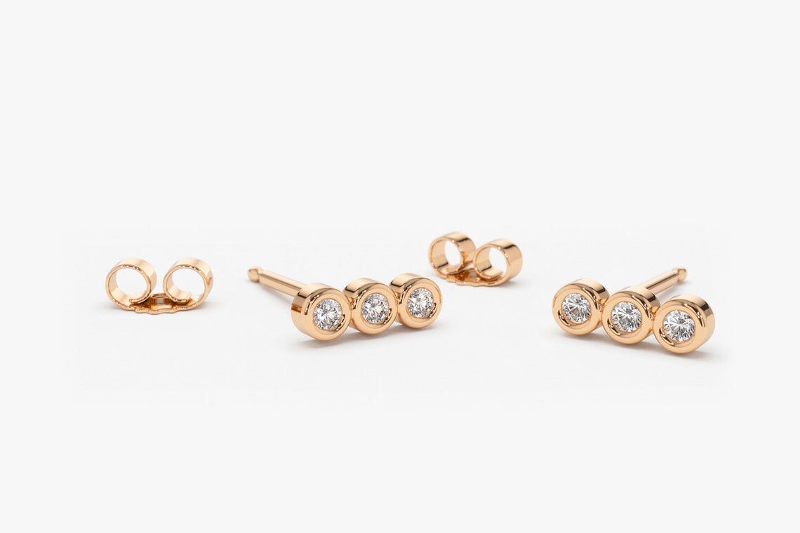 Diamant Ohrstecker LESLIE I 585er Roségold 0,20 Karat