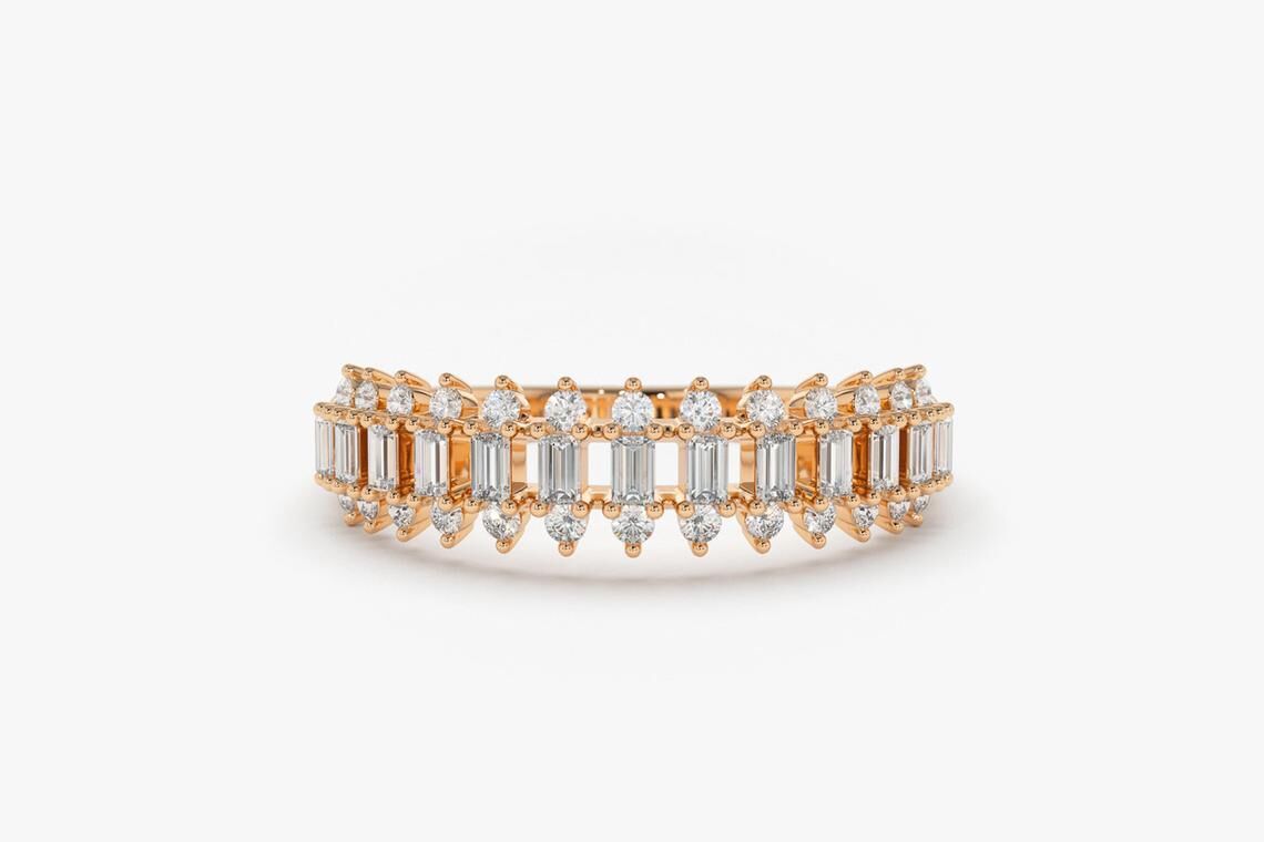 Diamant Ring DONNA I 585er Weißgold 0,56 Karat 6 Diamant Ring DONNA I 585er Weißgold 0,56 Karat