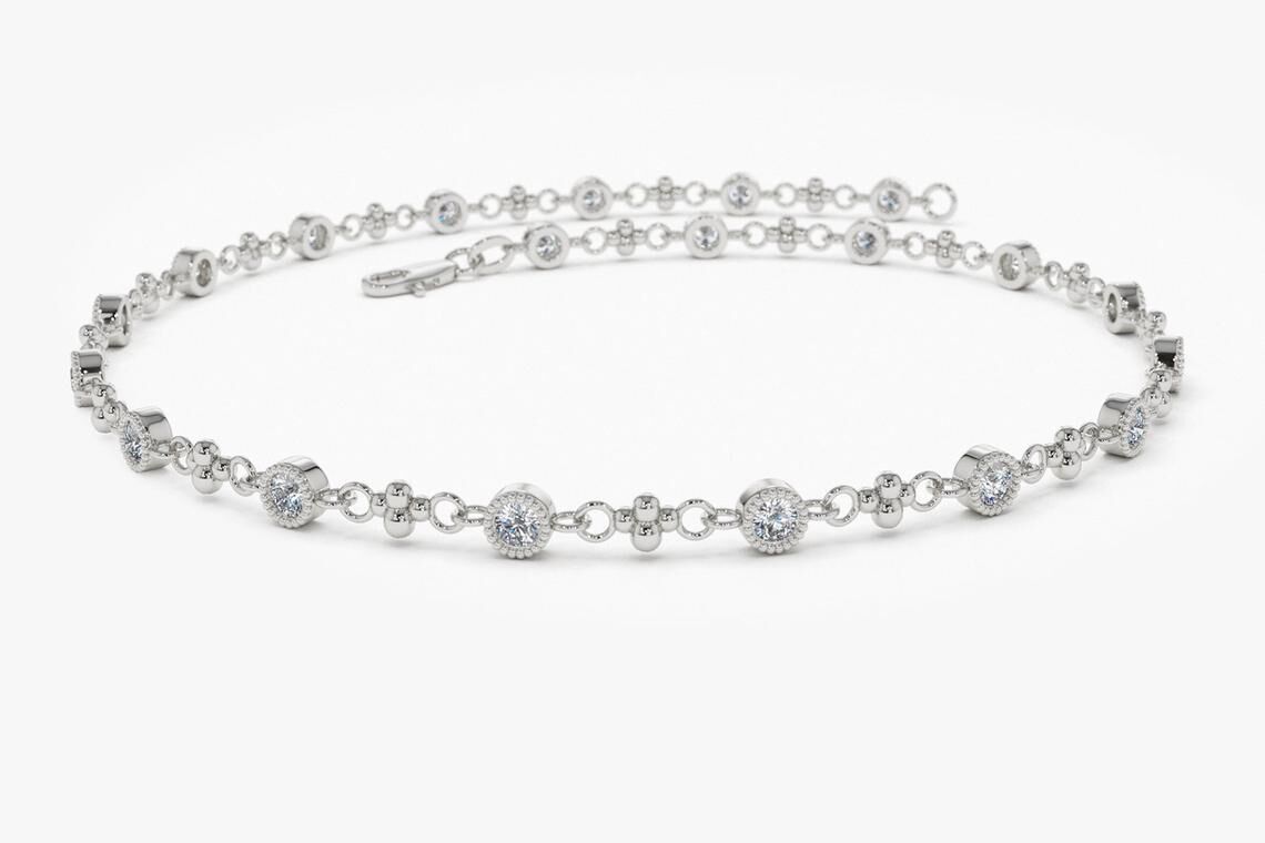 Diamant Armband SARA I 585er Weißgold 0,45 Karat