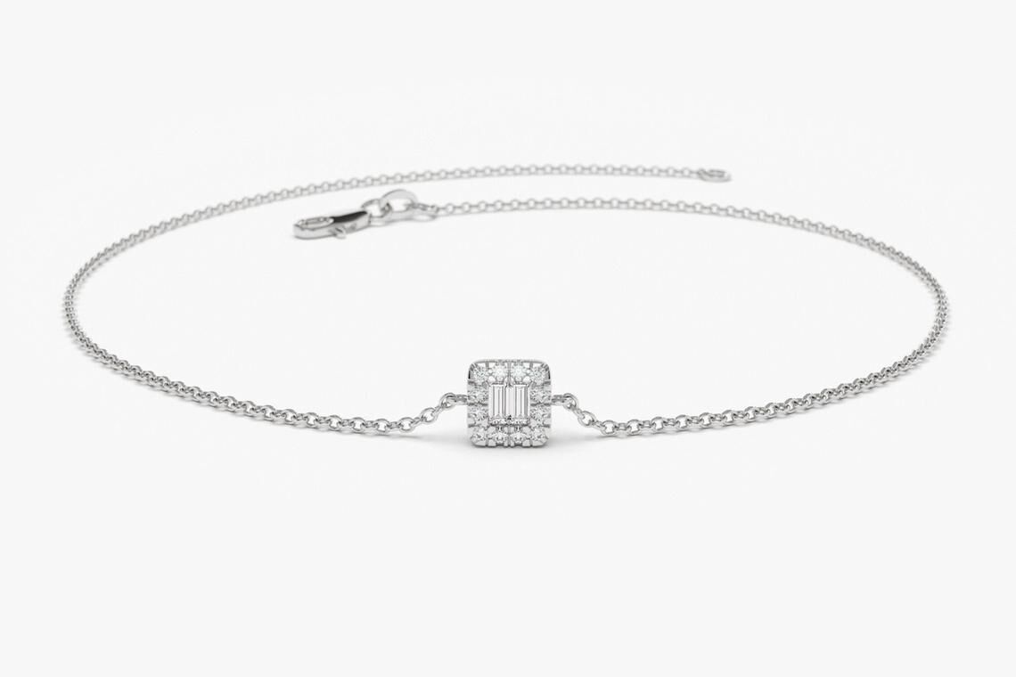 Diamant Armband BIANCA I 585er Weißgold 0,10 Karat