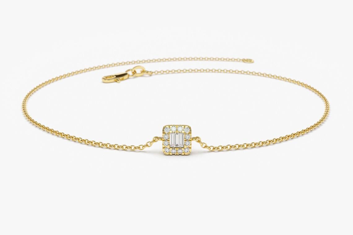 Diamant Armband BIANCA I 585er Gold 0,10 Karat
