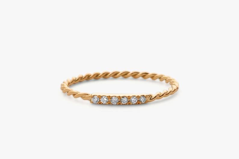 Diamant Ring NINA I 585er Roségold 0,05 Karat