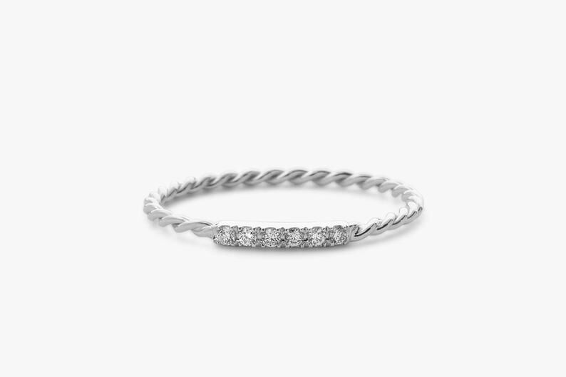 Diamant Ring NINA I 585er Weißgold 0,05 Karat