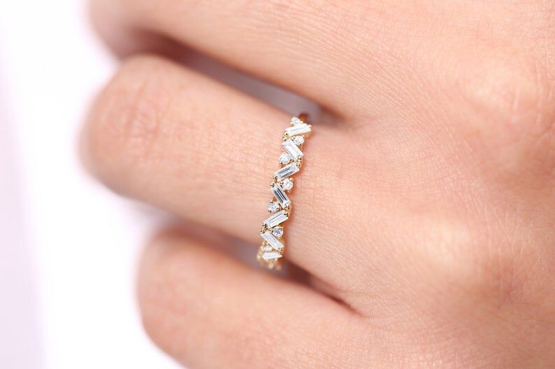 Diamant Ring ANGELA I 585er Roségold 0,35 Karat 5 Diamant Ring ANGELA I 585er Roségold 0,35 Karat