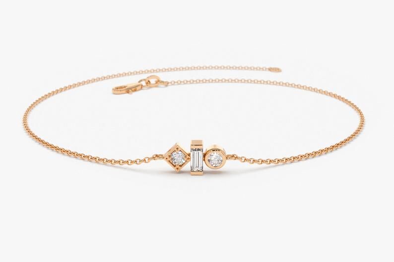 Diamant Armband LUISA I 585er RoseGold 0,10 Karat