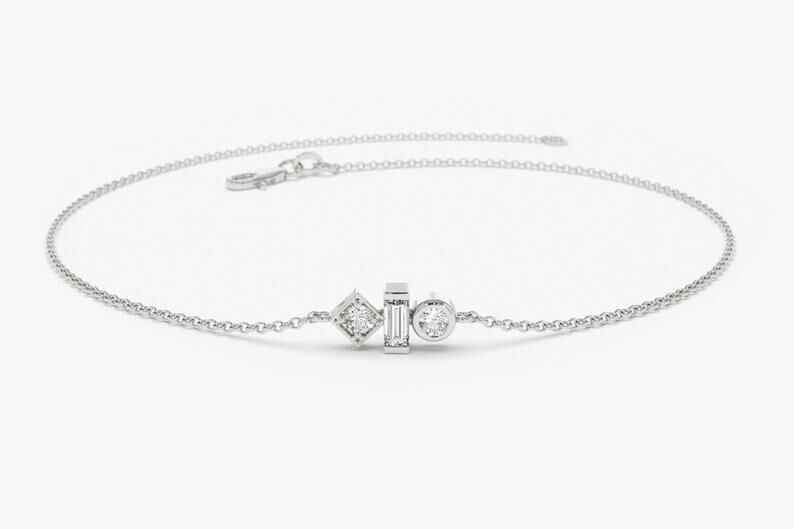 Diamant Armband LUISA I 585er Weißgold 0,10 Karat