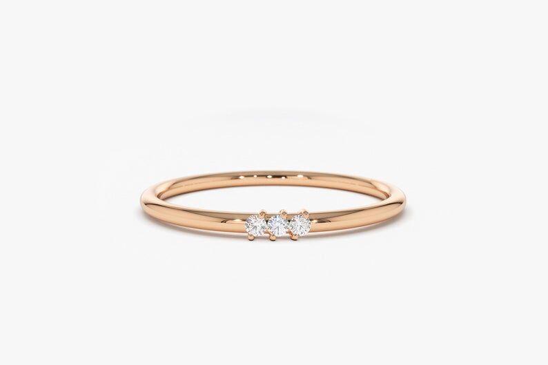 Diamant Ring OLIVIA I 585er Roségold 0,05 Karat