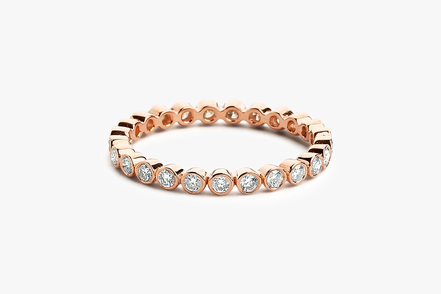 Diamant Ring LUNA I 585er Roségold 0,30 Carat 1 Diamant Ring LUNA I 585er Roségold 0,30 Carat