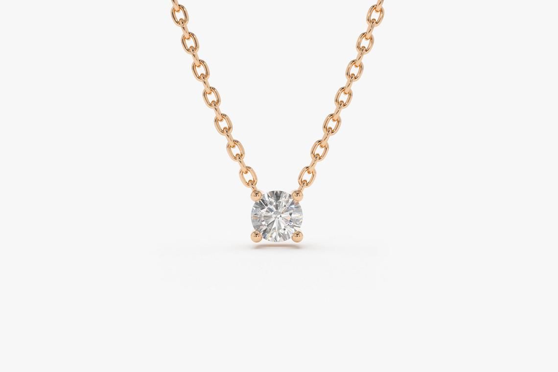Diamant Kette CAROLIN I 585er Roségold 0,12 Karat